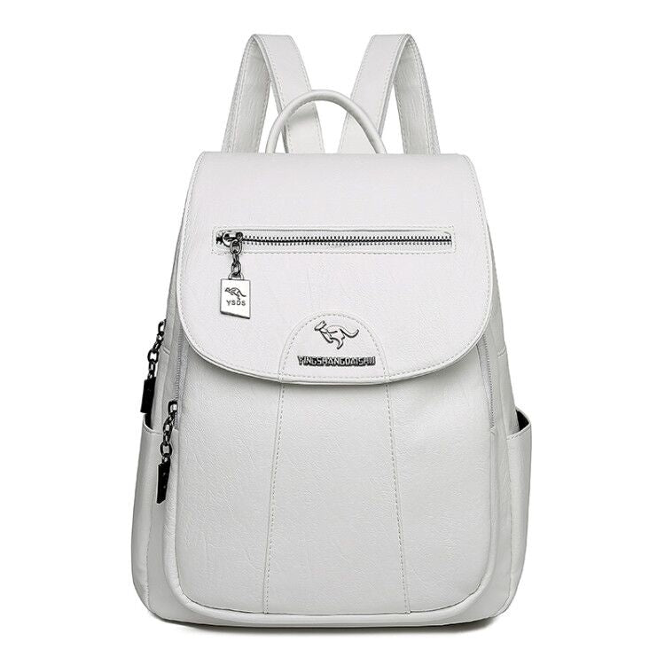 Women Soft Leather Backpacks Vintage