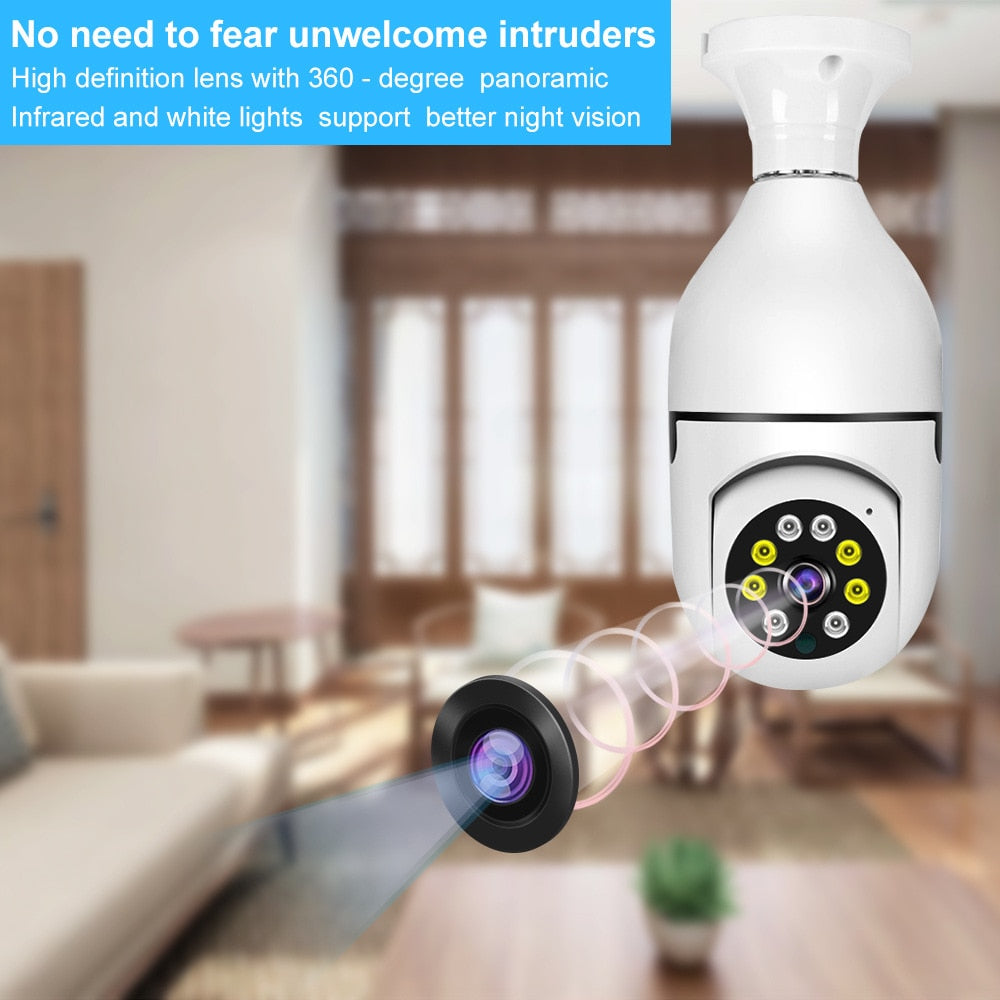 Bulb Camera Indoor 4X  Wifi