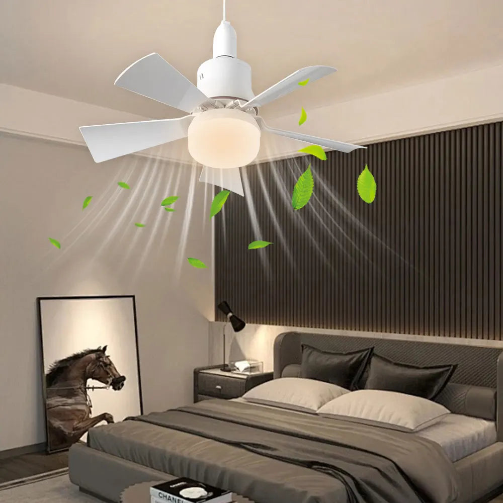 Silent Electric Fan Lamp With Remote Control