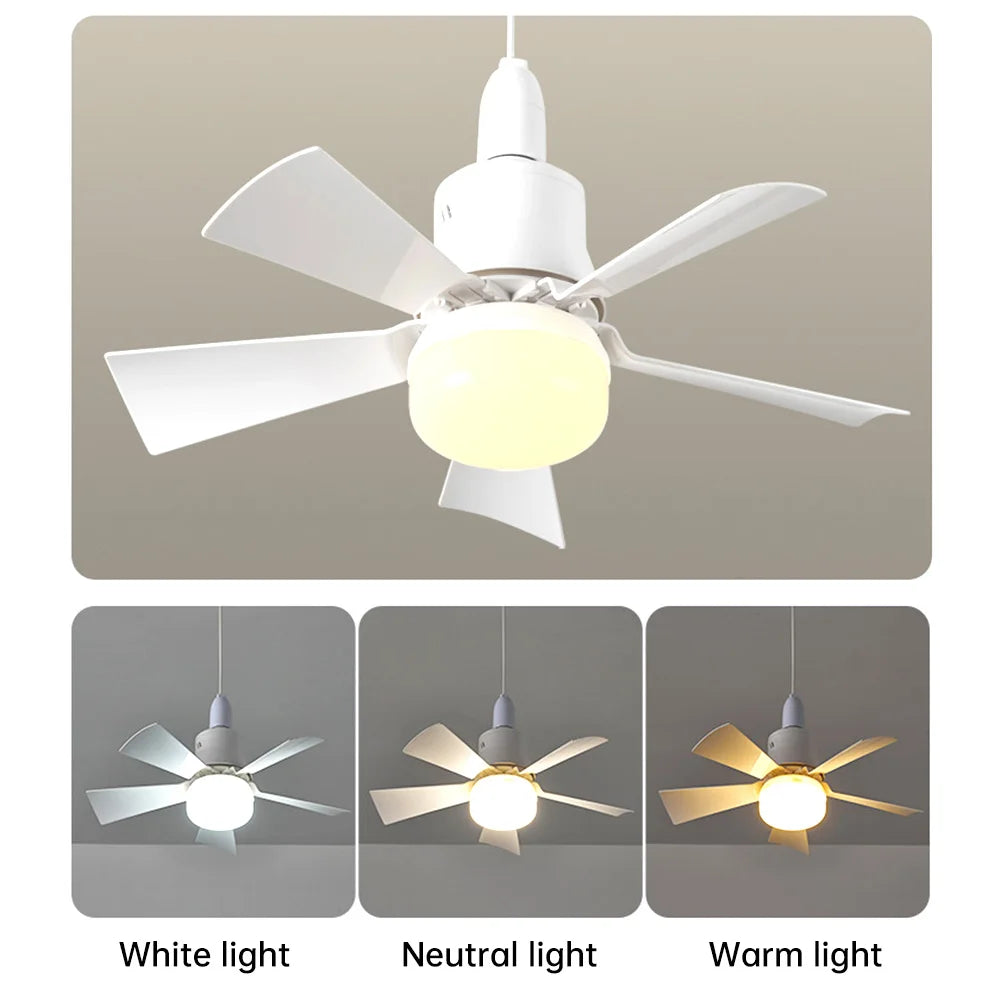 Silent Electric Fan Lamp With Remote Control