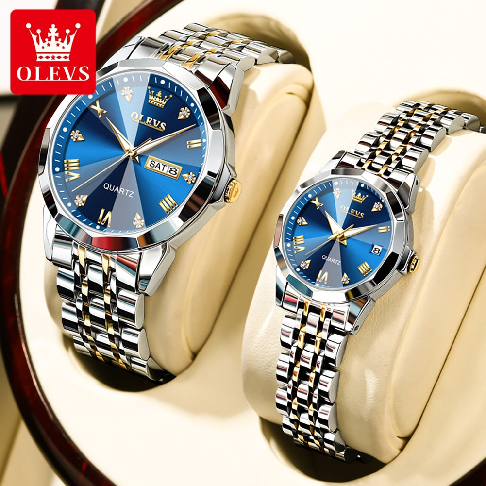 Couple Luxury Watches Original Quartz Men and Women