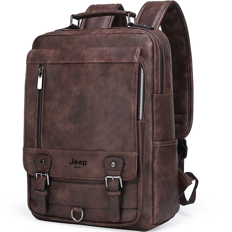 Fashion Leather Backpack Business