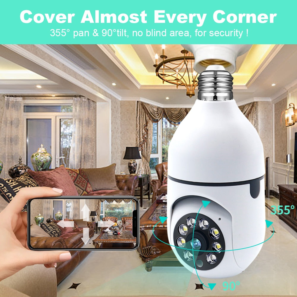 Bulb Camera Indoor 4X  Wifi