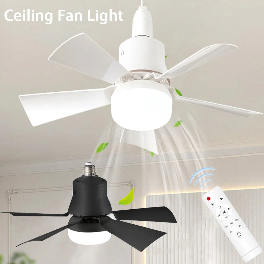 Silent Electric Fan Lamp With Remote Control