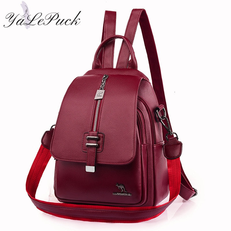 Women Leather Multifunction Bag