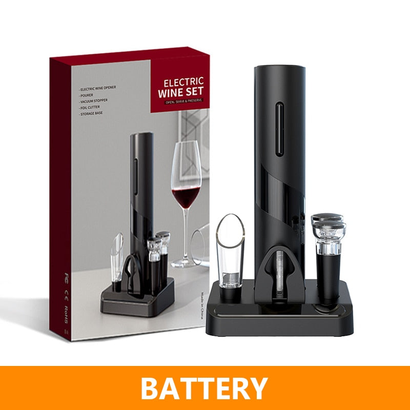 Wine Bottle Electric Opener with Foil Cutter