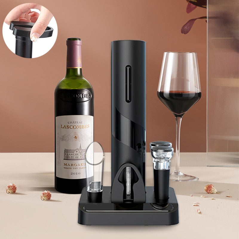 Wine Bottle Electric Opener with Foil Cutter