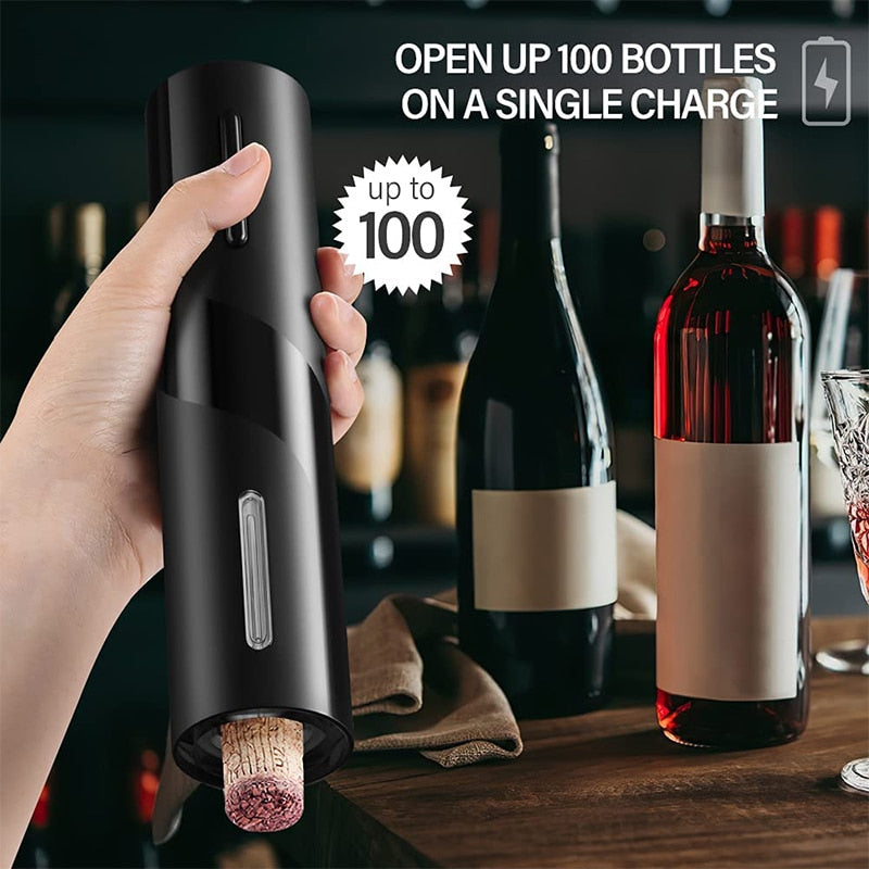 Wine Bottle Electric Opener with Foil Cutter