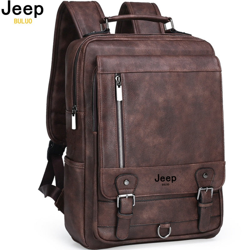 Fashion Leather Backpack Business